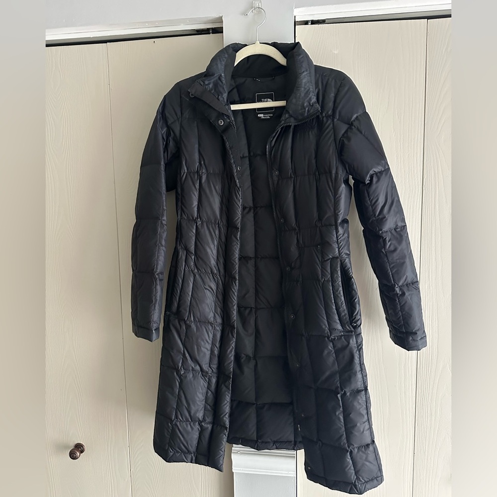 The North Face. Black Women's Long Quilted Puffer Coat Size XSmall